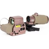 Leidory 558-G43 Xps2 Hedef Işaretleyici Red Dot - Holografik Nişangâh, 5x Büyütmeli Set-Çöl Renk