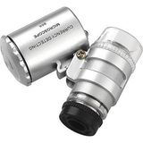 Leidory 60X Mini Cep Mikroskop Kuyumcu Büyüteç LED Işık
