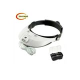 Leidory 81001-G Işıklı Büyüteçli Gözlük 5 Farklı Mercek Kafa Büyütec