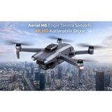 Leidory M6 Engel Tanıma Sensörlü,4k Hd Özellikli Katlanabilir Drone - Siyah