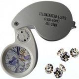 Leidory Nikula Mini 40X25MM Takı Büyüteç, Cep Büyüteç, Elmas Pullar, Madeni Kontrol Lup MG21011
