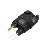 LEIDORY Taktik Peq-15 Pil Kılıfı Kutusu Kırmızı ve Yeşil Lazer Nişangah Beyaz Led El Feneri