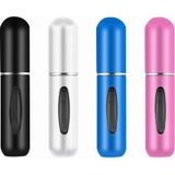 Leikedun 4 Adet Parfüm Püskürtücü Şişe 5 ml Mini Doldurulabilir Sprey Taşınabilir Sıvı Koku Şişesi G - Çok Renkli