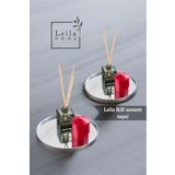 Leila 2 Adet Yuvarlak Aynalı Sunumluk Gümüş 24x24 İkramlık Kahve Ve Çay Sunum Tepsisi