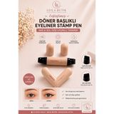 Leila Butik Siyah-Suya Dayanıklı Çift Taraflı Eyeliner Damga Kalem 1 Parça Kolay Uygulama