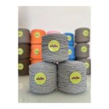 Leila shop KIRÇIL GRİ ÖRGÜ PENYE İP ÇANTA ÖRGÜ İP - (600-650GR) 1 ADET
