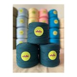 Leila shop ZÜMRÜT YEŞİLİ ÖRGÜ PENYE İP ÇANTA ÖRGÜ İP - (600-650GR) 1 ADET