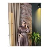 LEİLATELİER Mona Tesettür Abiye Gül Kurusu