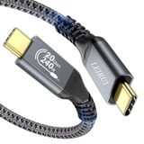 LEIRUI 240W USB C - USB C Kablosu Hızlı Şarj Kablosu, USB 3.2 Gen 2 Tip C Şarj Kablosu 20Gbps Veri Aktarımı 4K Video Kablosu MacBook Pro/Air, iPad Mini, Samsung S23/22/21/20 ile Uyumlu