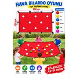Leiste KIRMIZI Top Zıplatma Geçirme Takım Oyunu Anaokulu Kreş Eğitici Denge Aktivite Bilardo Oyunu KIRMIZI