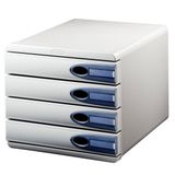 Leitz 52060092 Allura Gri 4 Çekmeceli Evrak Rafı