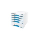 Leitz 5214 Wow Metalik Mavi 5 Çekmeceli Evrak Rafı