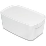 Leitz 52191001 A5 MyBox KapaklıParlak Görünüm Plastik Beyaz Gri Küçük 5 l Saklama Kutusu