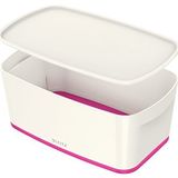 Leitz 5229 MyBox Pembe Beyaz Kapaklı Küçük Saklama Kutusu