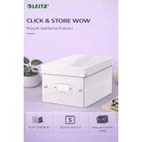 Leitz 60430001 Click Store Wow Metalik Beyaz Küçük Saklama Kutusu