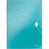 Leitz Active Wow 45990051 Buz Mavisi Metalik İnce Lastikli Dosya