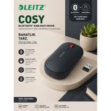 Leitz Cosy Kablosuz Mouse Gri - (Bluetooth & USB) – Ergonomik, Çoklu Bağlantı