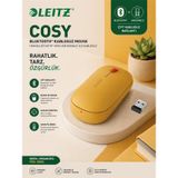 Leitz Cosy Kablosuz Mouse Sarı (Bluetooth & USB) – Ergonomik, Çoklu Bağlantı