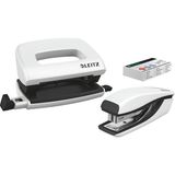 Leitz Nexxt Mini Delgeç ve Zımba Seti, 10 Sayfaya Kadar, P2 No. 10 Zımba Teli, Inci Beyazı, Wow, 556 - Renkli