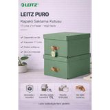Leitz Puro Kapaklı Saklama Kutusu 17 Litre 2'li Paket Yeşil Renk