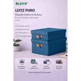 Leitz Puro Kapaklı Saklama Kutusu 8 Litre 2'Li Paket Mavi Renk - KOD:61480068