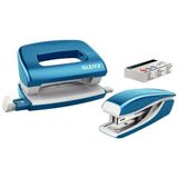 Leitz Zımba-Delgeç Set Mavi Renk 55612036 10 Parça Ofis Araç Gereçleri İçin Kullanışlı