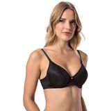 Lejardin Kadın Toparlayıcı Sütyen Fanetta Taşlı Soft Cup - Siyah - 105C