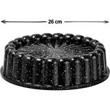 Lejon Home Taç Kek Kalıbı Tart Siyah 26CM