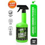 Lekex Green Power Çok Amaçlı Temizleyici ve Yağ Çözücü 750 ml Antibakteriyel Özellikli Vegan İçerik