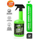Lekex Green Power Çok Amaçlı Temizleyici ve Yağ Çözücü 750 ml Antibakteriyel Özellikli Vegan Ürün