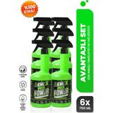 Lekex Green Power Çok Amaçlı Temizleyici ve Yağ Çözücü 750 ml x 6 Pratik Kullanım ve Yüzey Dostu