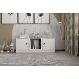Leksa 2 Kapaklı Raflı Kitaplık 97 Cm Beyaz Ktp-1202-Ç