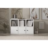 Leksa 3 Kapaklı Raflı 65 Cm Beyaz Ktp-1050-Ç Kitaplık