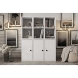Leksa 3 Kapaklı Raflı Kitaplık 97 Cm Beyaz Ktp-1069-Ç