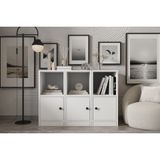 Leksa 3 Kapaklı Raflı Kitaplık 97 Cm Beyaz Ktp-1186-Ç