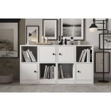 Leksa 4 Kapaklı Raflı Kitaplık 130 Cm Beyaz Ktp 1179 Ç