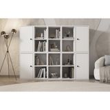 Leksa 4 Kapaklı Raflı Kitaplık 160 Cm Beyaz Ktp-1143-Ç