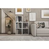 Leksa 5 Raflı Kitaplık 67 Cm Beyaz Ktp-1214