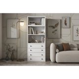 Leksa Çekmeceli Raflı Kitaplık 65 Cm Beyaz Ktp-1172-Ç