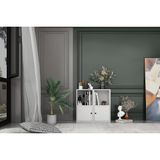 Leksa Kapaklı Raflı Kitaplık 65 Cm Beyaz Ktp-1022-Ç