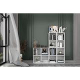 Leksa Raflı Kitaplık 130 Cm Beyaz Ktp-1267
