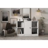Leksa Tek Kapaklı Raflı Kitaplık 97 Cm Beyaz Ktp-1188-Ç