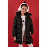 Lela 5761910 İçi Peluş Astarlı Çıkarılabilir Kapüşonlu Suya Dayanıklı Mont