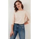 Lela 5861416Y Taş Bisiklet Yaka Kadın Bluz