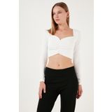 Lela 5865401 Beyaz Kadın Bluz