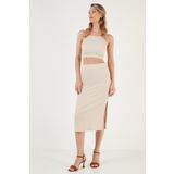 Lela 5865600 Olive Kadın Etek