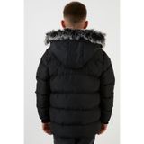 Lela İçi Peluş Astarlı Çıkarılabilir Kapüşonlu Suya Dayanıklı Kışlık Mont Erkek Çocuk MONT 5760022