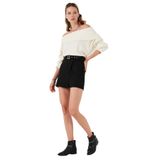 Lela Kışlık Regular Fit Asimetrik Kesim Fermuarlı Şort Etek Bayan ŞORT ETEK 5865973