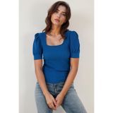 Lela Kol Detaylı Kare Yaka Bluz Bayan BLUZ 5869002