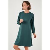 Lela Modest OYSHO Kumaş Relaxed Fit Yırtmaçlı Tunik Bayan TUNİK 5865878